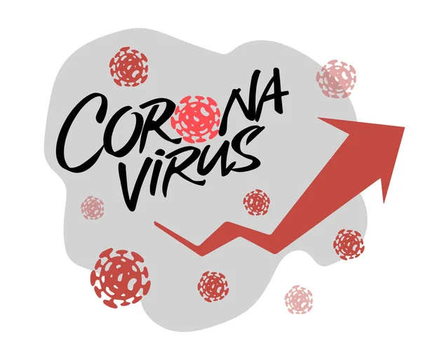 Curva Covid 2019 Ncov Coronavirus Agire Precocemente Fermare Pandemia — Vettoriale Stock