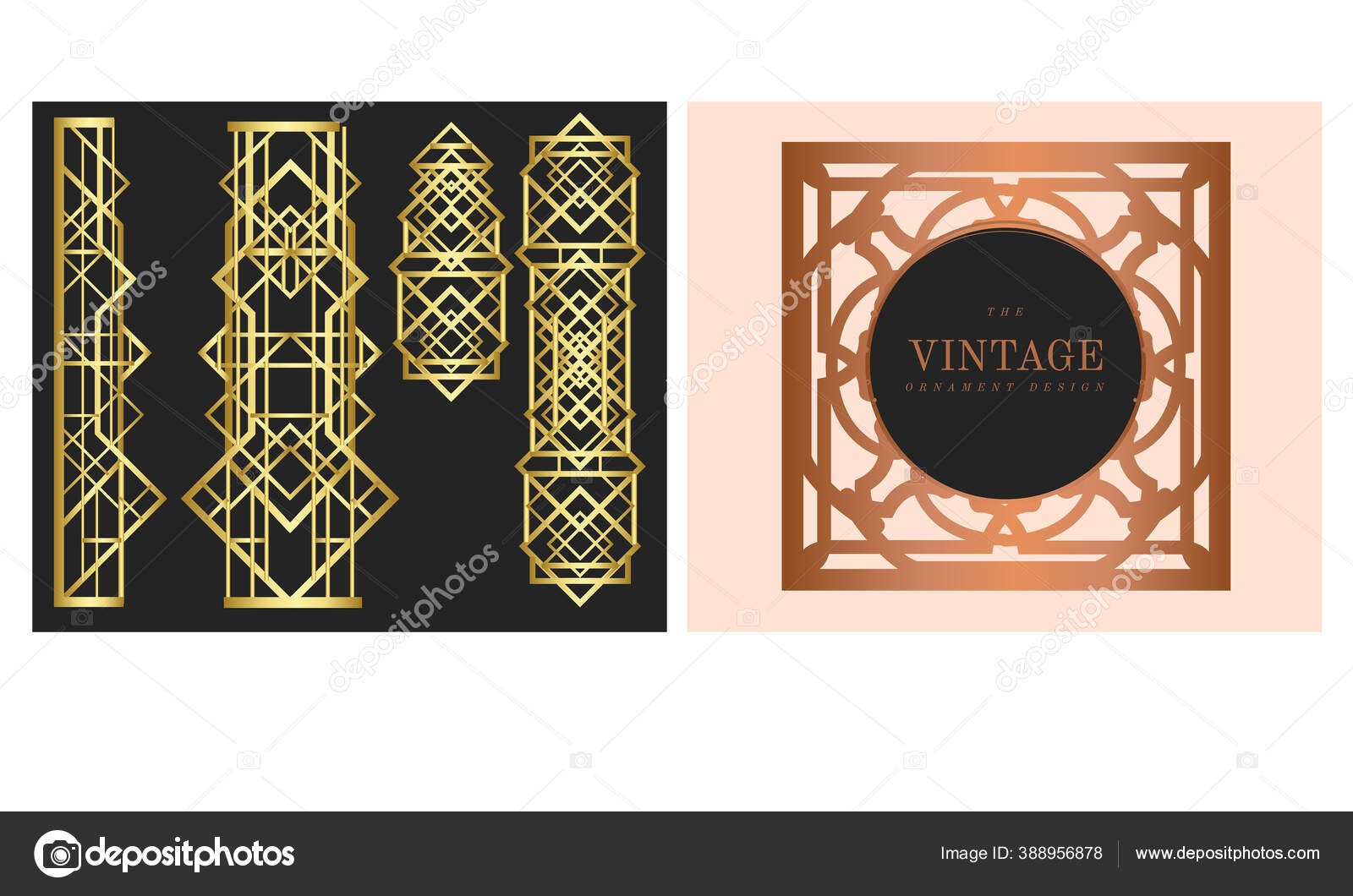 Винтажные Приглашения Стиле Деко Соблазняют Дизайнеров Шаблоны.