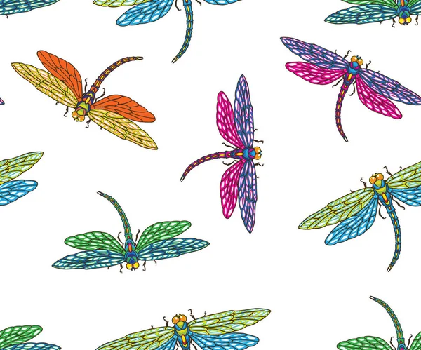 ปแบบท แมลงปอกระพ านอวกาศ — ภาพเวกเตอร์สต็อก