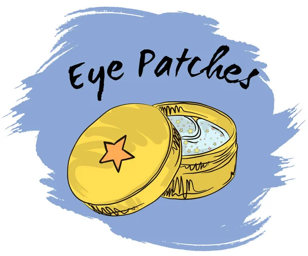 Patchs Sous Les Yeux Soins Peau Patchs Pour Les Poches — Image vectorielle