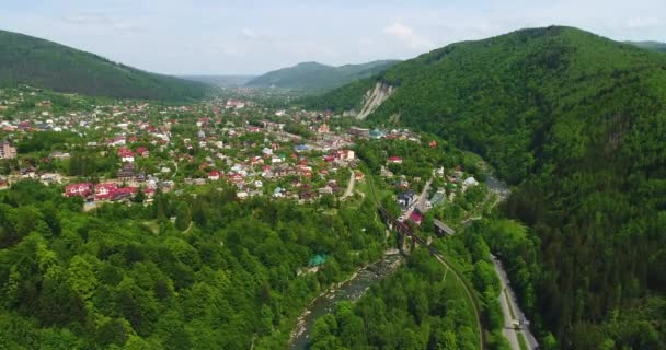 Luftaufnahme Der Karpaten Sommer — Stockvideo