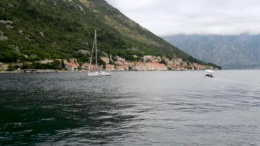 Perast kasaba. Karadağ