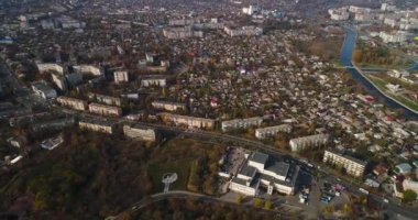 Cityscape Kropivnitskiy içinde hava görünümünü. Kirovograd eski adı. Azize Elisabeth kale bölümünün havadan görünümü.