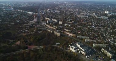Cityscape Kropivnitskiy içinde hava görünümünü. Kirovograd eski adı. Azize Elisabeth kale bölümünün havadan görünümü.