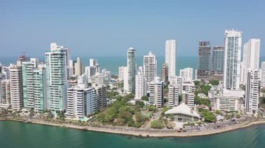 Cartagena Bocagrande 'ın Hava Görüntüsü