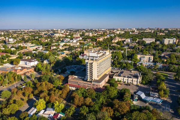 Kherson stad panorama landschap luchtfoto uitzicht. — Stockfoto