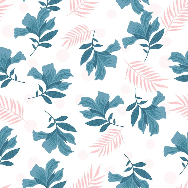 Illustration vectorielle de motif floral sans couture. — Image vectorielle