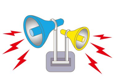 Loudspeaker alarm and siren