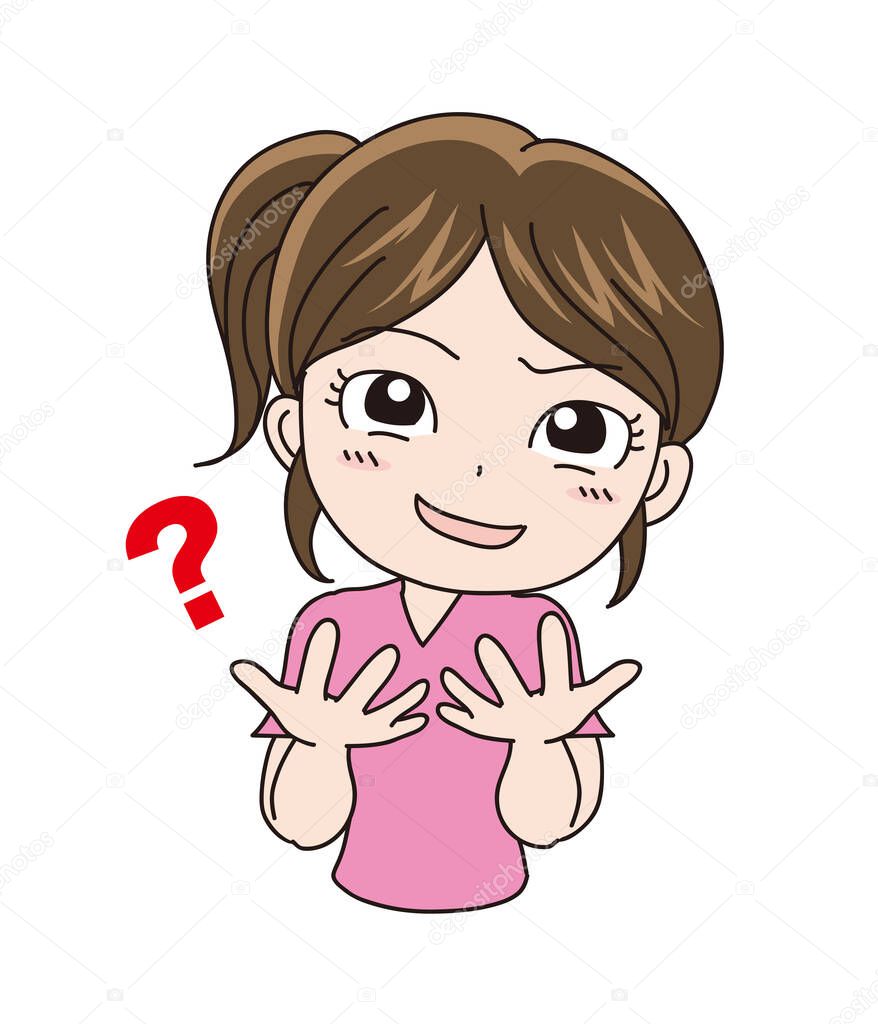 International sign language - What? (Woman)