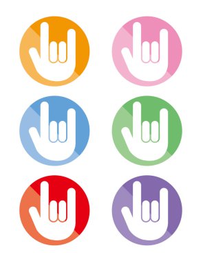 El hareketi, seni seviyorum - ikon seti