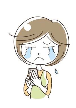 Cep telefonu kullanan bir kadın - Ağla