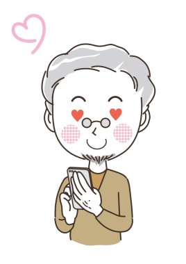 Son sınıf öğrencisi cep telefonu kullanıyor.