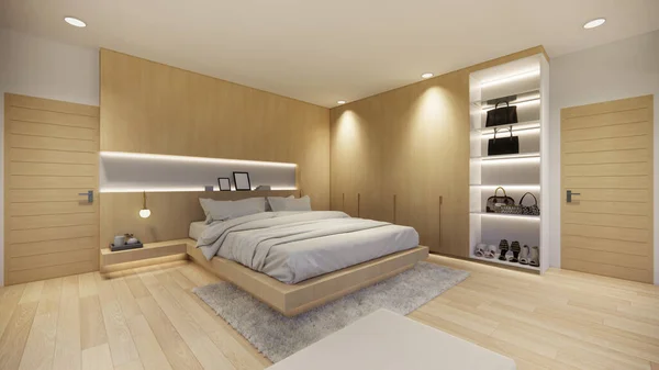 Renderizado Casa Interior Moderna Sala Estar Abierta Con Moderno Estilo —  Fotos de Stock