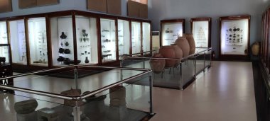 Taxila, Pakistan, 11 Eylül 2025 Budist Gandhara eserleri antik Taxila sitelerinden çıkarıldı