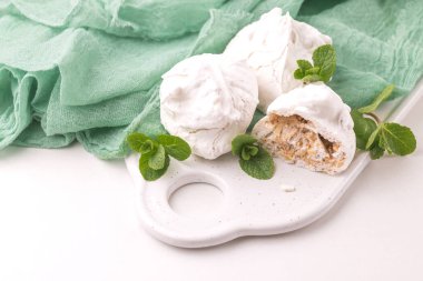 tatlı. Fransız meringues fındık, Antep fıstığı