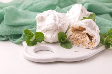 tatlı. Fransız meringues fındık, Antep fıstığı