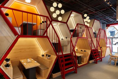 Denizcilik temalı restoran iç tasarımı