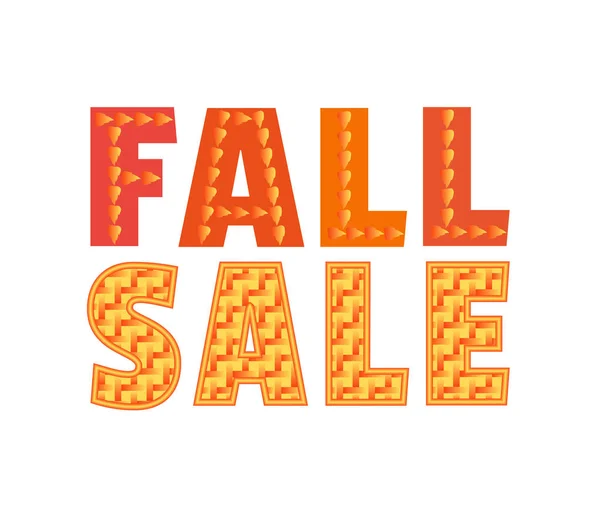 Šablona Návrhu Plakát Podzim Prodej Oznámení Barevný Podzimní Listí Speciální — Stockový vektor