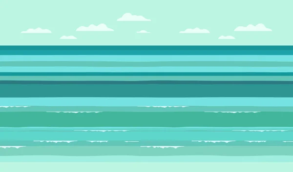 Ocean water waves background — Stock Vector
