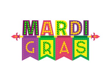 Mardi Gras tatil başlık