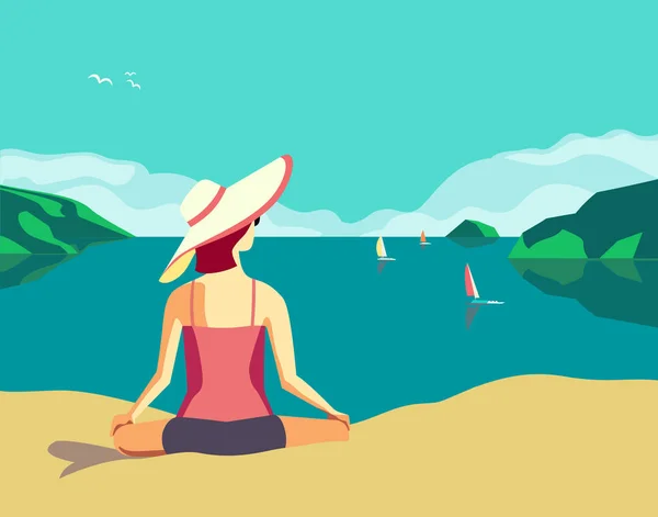 Nejlepší letní dovolenou relaxovat — Stockový vektor