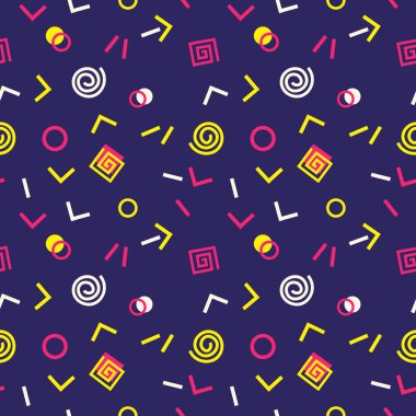 Memphis İsviçre seamless modeli stil