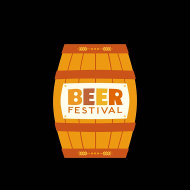 Zanaat Bira Festivali el düz renk vektör simgesi çizilmiş