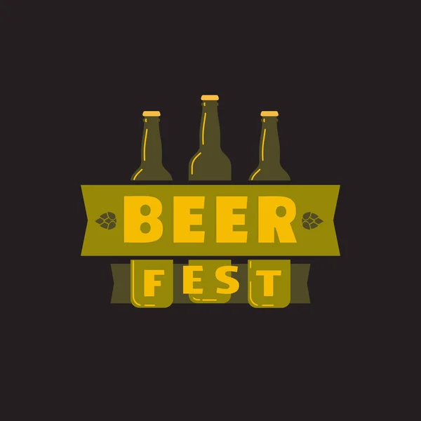 Festa de cerveja mão desenhada ícone vetorial de cor plana — Vetor de Stock