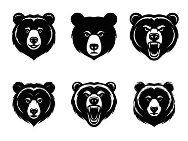 Altı farklı siyah ayı başlı grafiklerden oluşan çarpıcı bir koleksiyon. Her portre, cesur, grafiksel çizgileri ve dokulu görünüşüyle bu muhteşem yaratıkların ham gücünü ve vahşi ruhunu sergiler..