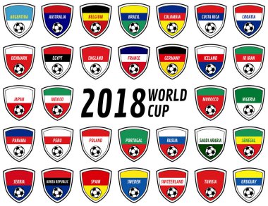 2018 Dünya Kupası Rusya takım rozetleri