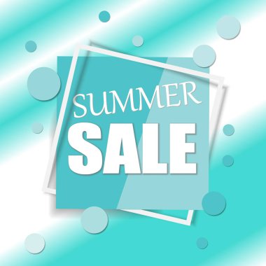 Satılık kare afiş. Siyah Cuma tasarım şablonu. Yaz satış etiket. Vektör çizim.