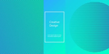 Geometrik arka plan. En az soyut kapak tasarımı. Yaratıcı renkli duvar kağıdı. Trendy degrade poster. Vektör çizim.