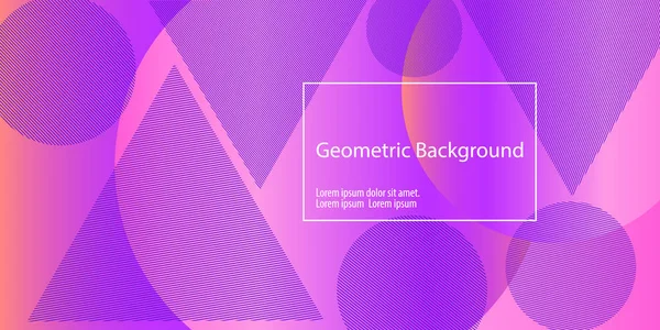 Geometrischer Hintergrund Minimales Abstraktes Cover Design Kreative Bunte Tapete Trendiges — Stockvektor