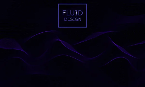 Diseño Formas Flujo Fondo Onda Líquida Forma Flujo Abstracta — Vector de stock