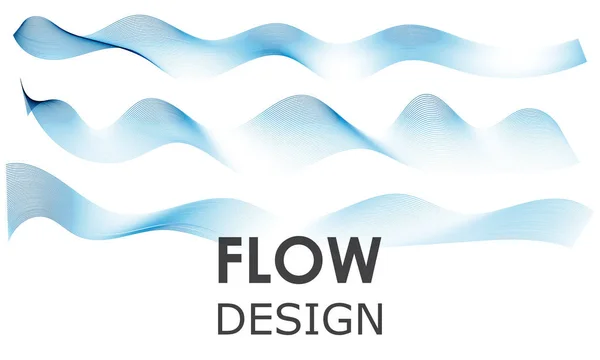 Flow Shapes Design Liquid Wave Background Abstract Flow Shape — Stock Vector