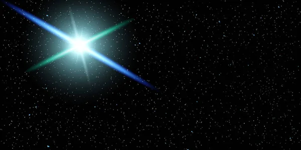 Alan Yıldızlar Arka Plan Gece Gökyüzü Vektör Çizim — Stok Vektör