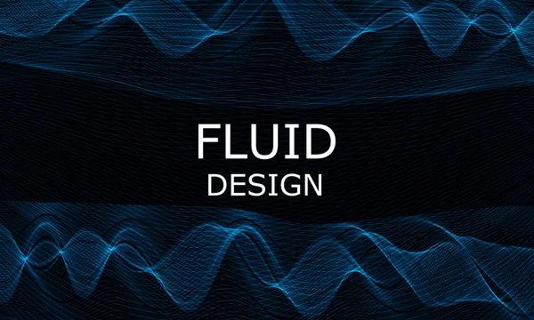 Diseño Formas Flujo Fondo Onda Líquida Forma Flujo Abstracta — Archivo Imágenes Vectoriales