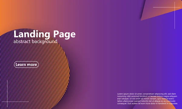 Website Zielseite Geometrischer Hintergrund Minimales Abstraktes Cover Design Kreative Bunte — Stockvektor