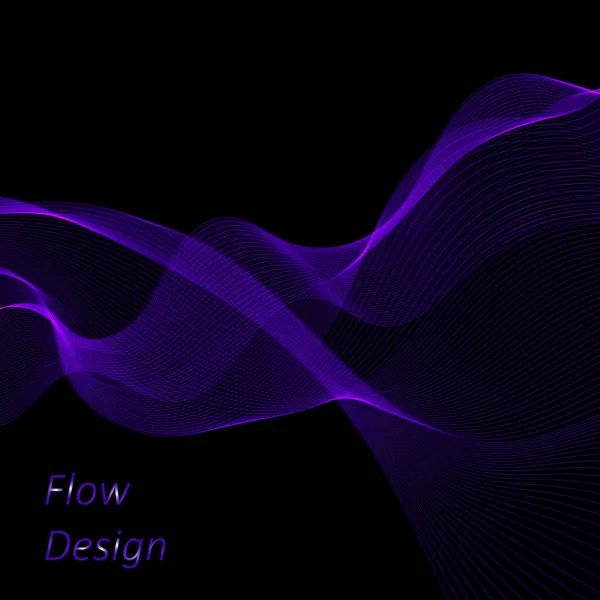 Conception Formes Flux Fond Onde Liquide Forme Abstraite Flux — Image vectorielle
