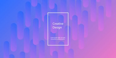 Geometrik arka plan. En az soyut kapak tasarımı. Yaratıcı renkli duvar kağıdı. Trendy degrade poster. Vektör çizim.