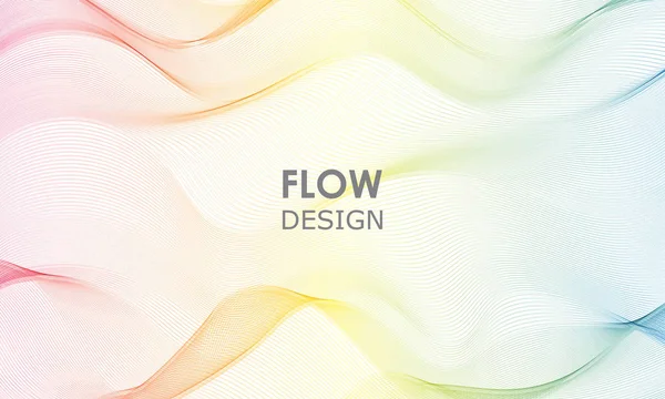 Flow Shapes Design Liquid Wave Background Abstract Flow Shape — Stock Vector