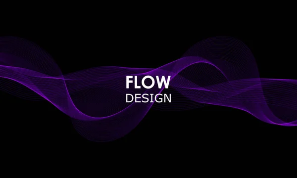 Design Formas Fluxo Fundo Onda Líquida Forma Fluxo Abstrato — Vetor de Stock