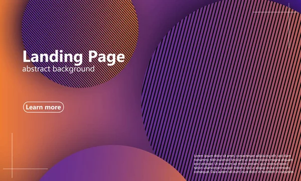 Website Landing Page Geometric Background Minimal Abstract Cover Design Creative — Stock Vector