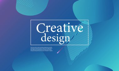 Sıvı şekiller kompozisyon. Dalgalı kapak tasarımı.