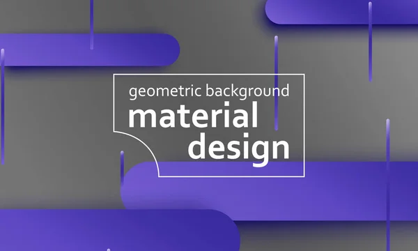 Geometric background. Material design. — Stock Vector