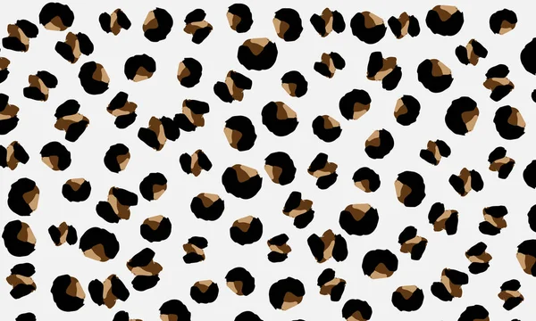 Leopard print. Animal skin pattern. — Stock Vector