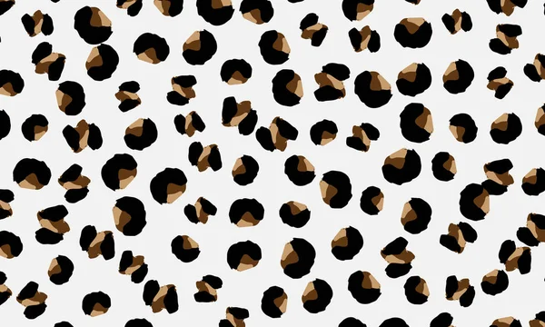 Leopard print. Animal skin pattern. — Stock Vector