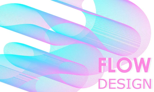 Fließformen Design. Flüssiger Wellenhintergrund. — Stockvektor