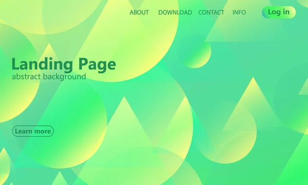 Website landing page. Geometric background. — Stock Vector