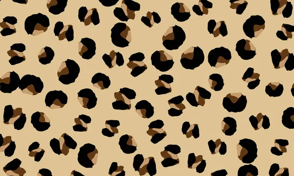 Leopard print design. Animal skin pattern. — Stock Vector